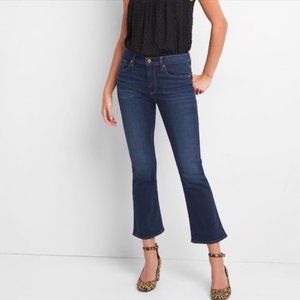 Gap Crop Kick Flare Dark Wash Cropped Jeans